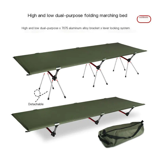 Lightweight Outdoor Folding Bed for Camping and Office
