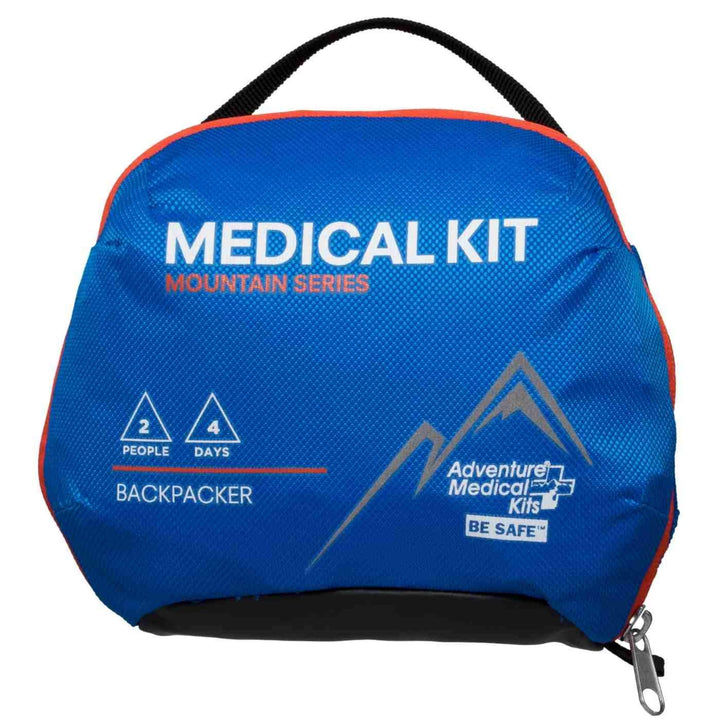 Adventure Medical Kits Mountain Series Medical Kit - Backpacker - Emergency Medical First Aid Kit - For 2 People for 4 Days - Comes with a Trauma Pad Medicine Guide Book & More