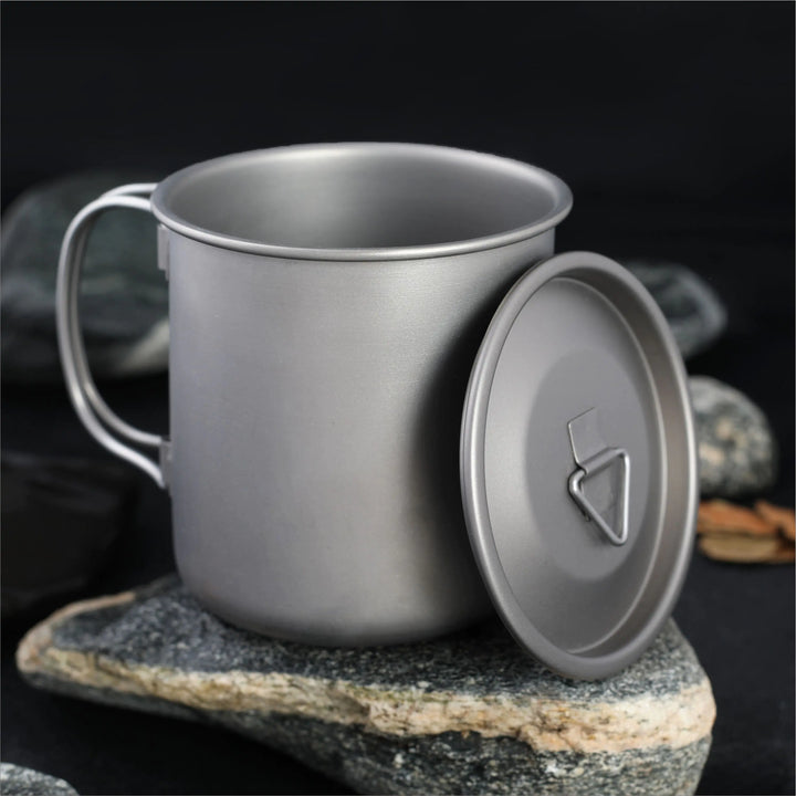 Titanium Folding Cup for Camping and Travel
