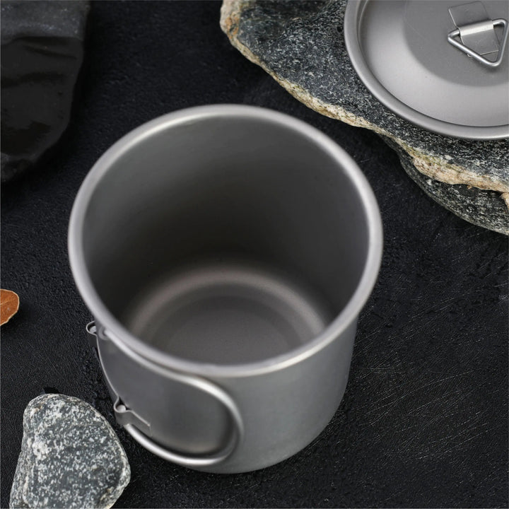 Titanium Folding Cup for Camping and Travel