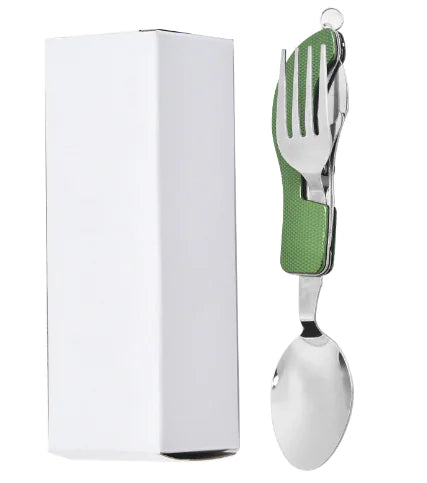 Camping Cutlery Set, Portable Stainless Steel Fork & Knife