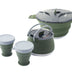 New Outdoor Camping Folding Pot - Silicone Cookware Set