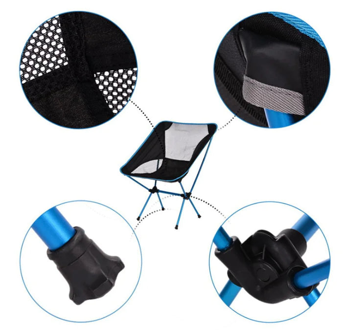 Portable Outdoor Moon Chair for Fishing and Camping