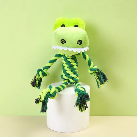 Interactive Plush Dog Toy with Sound for Chewing