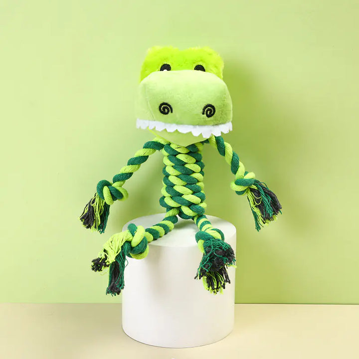 Interactive Plush Dog Toy with Sound for Chewing