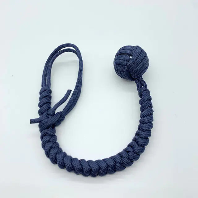 Outdoor EDC Self Defense Keychain with Monkey Fist Rope