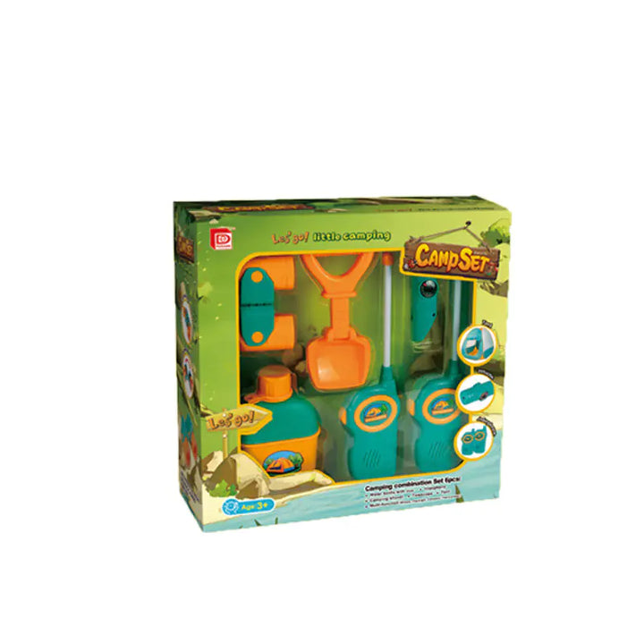 Kids Camping Tent Set with Walkie Talkies & Binoculars