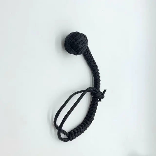 Outdoor EDC Self Defense Keychain with Monkey Fist Rope