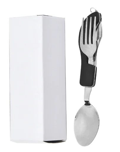 Camping Cutlery Set, Portable Stainless Steel Fork & Knife