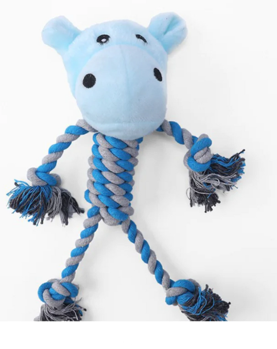 Interactive Plush Dog Toy with Sound for Chewing