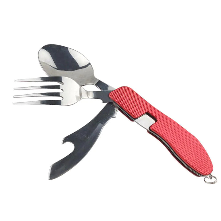 Camping Cutlery Set, Portable Stainless Steel Fork & Knife