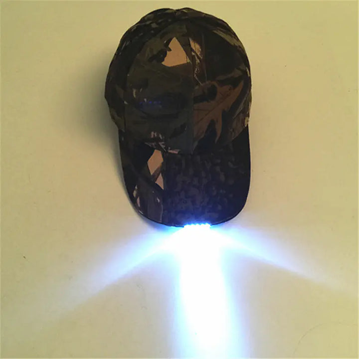 Outdoor Lighting Baseball Cap for Hiking