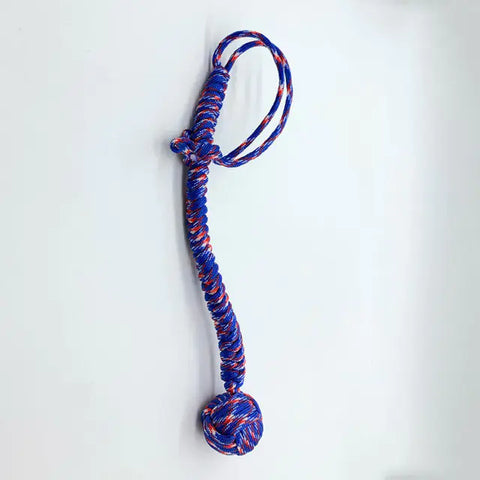 Outdoor EDC Self Defense Keychain with Monkey Fist Rope