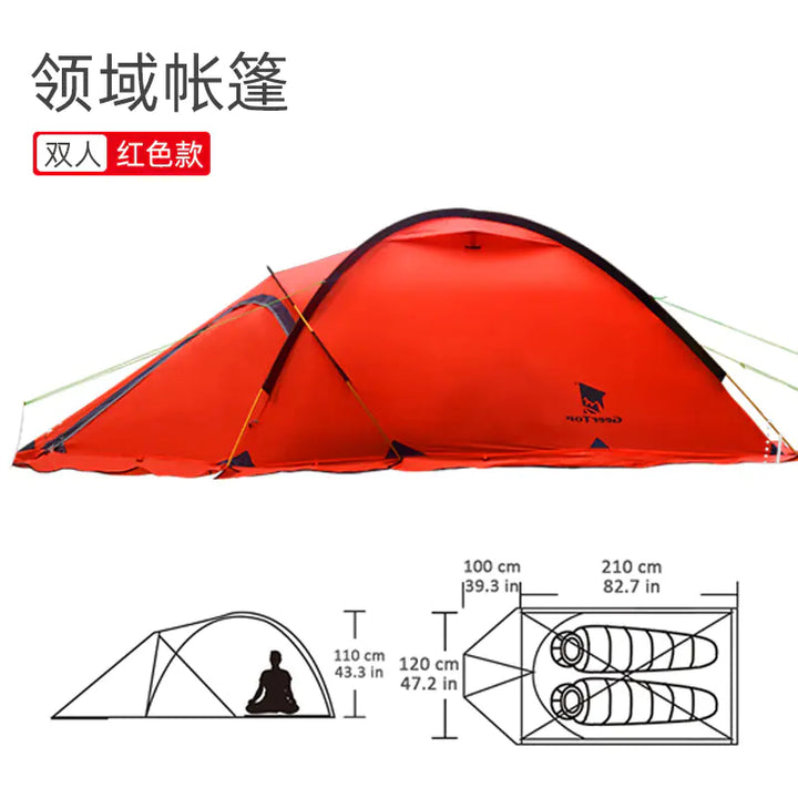 Winter Double Layer Waterproof Camping Tent for Hiking