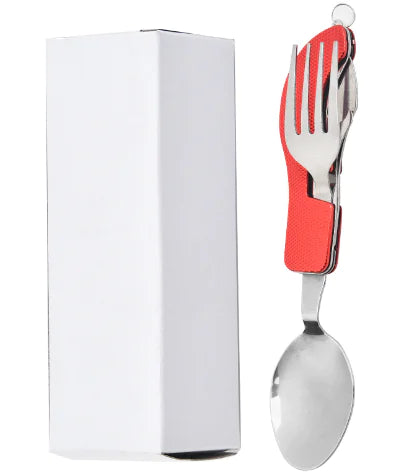 Camping Cutlery Set, Portable Stainless Steel Fork & Knife